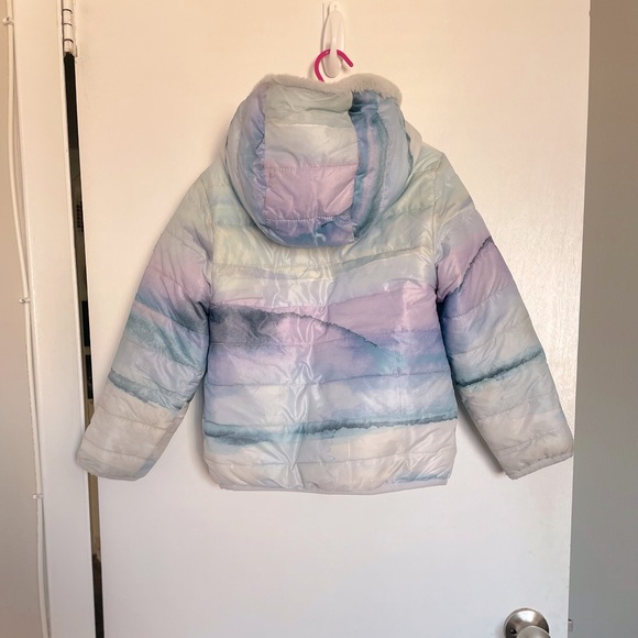 Abercrombie Kids Reversible Zip Toddler Puffer Coat - Size 5/6 - Picture 4 of 14
